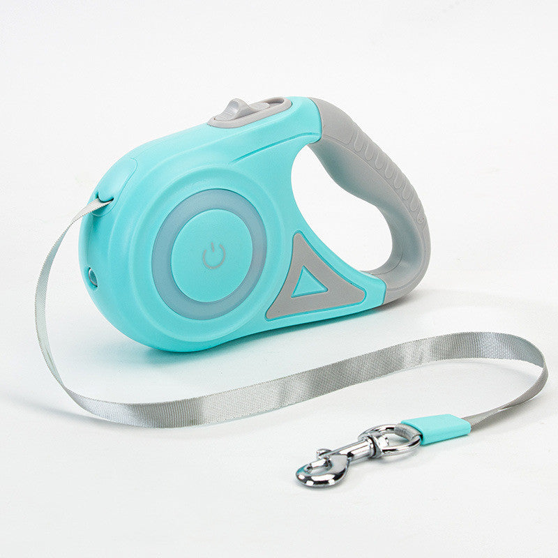 Leash And Dog Collar Spotlight Automatic Pet Dog Cat Traction Rope