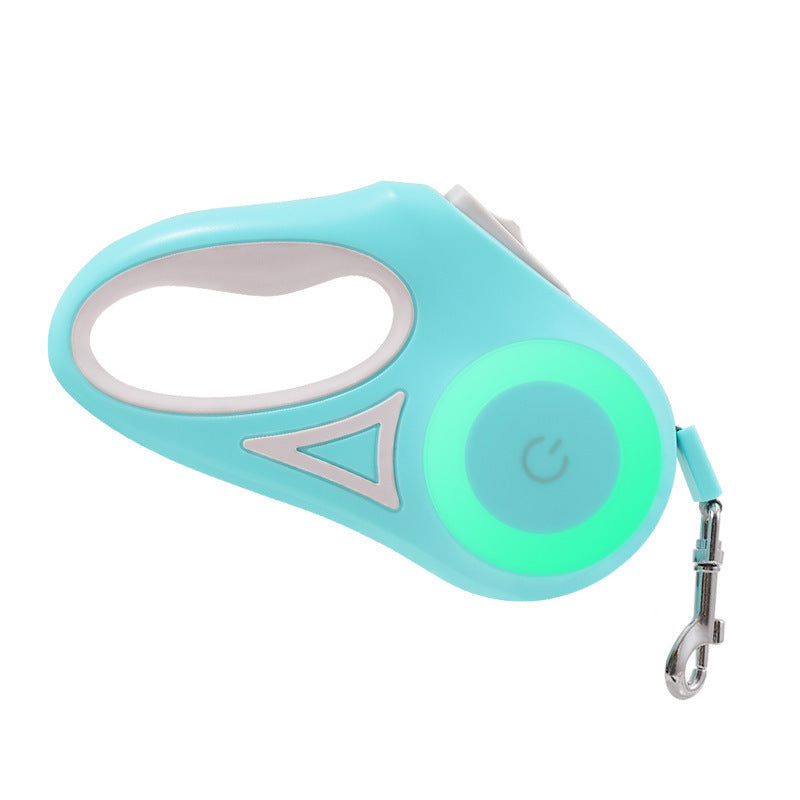 Leash And Dog Collar Spotlight Automatic Pet Dog Cat Traction Rope