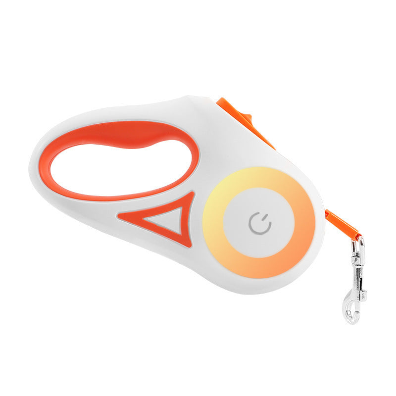 Leash And Dog Collar Spotlight Automatic Pet Dog Cat Traction Rope